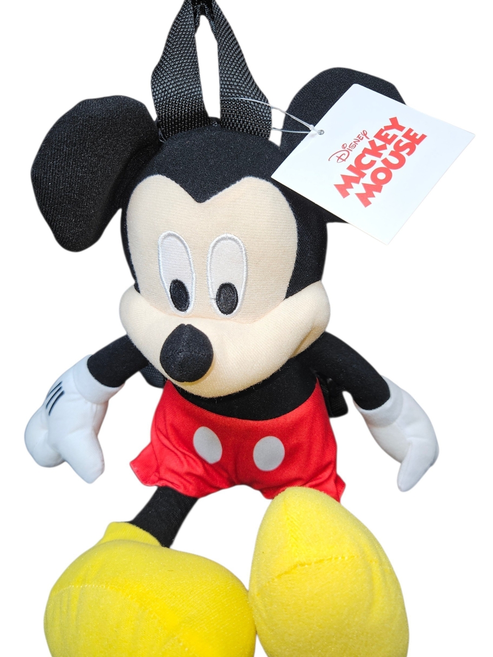 Disney Mickey Mouse Plush - Black, Red, Yellow, Cream